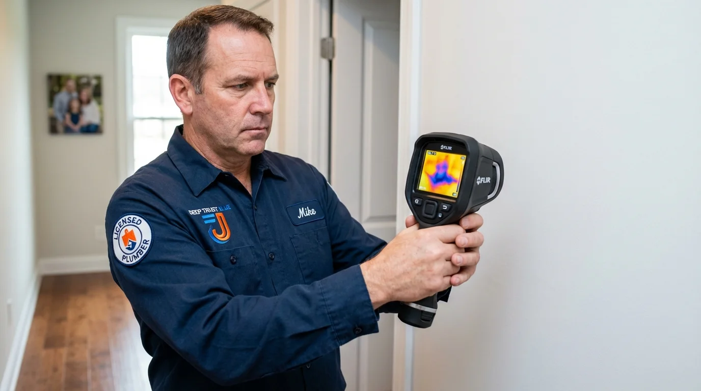 Thermal imaging leak detection by Johns Plumbing LLC in Millsboro